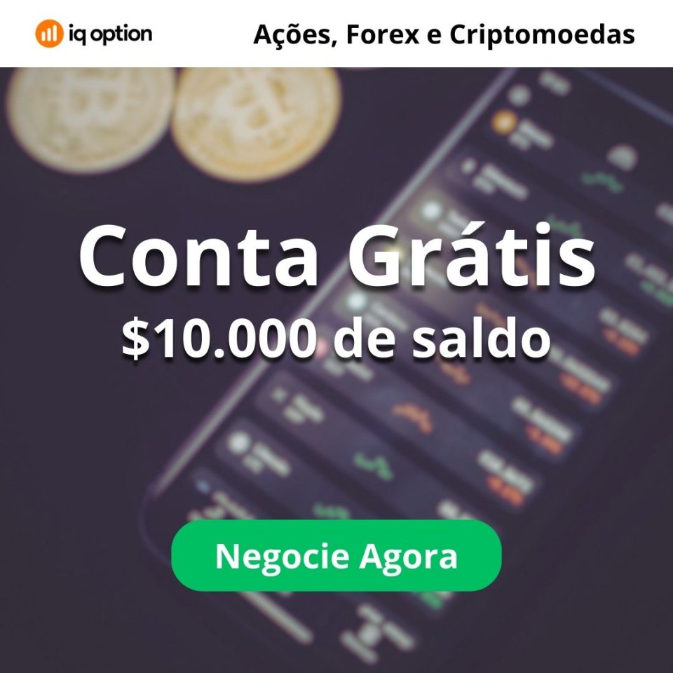 Negocie Ações, Forex e Criptomoedas na IQ Option